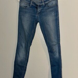 Guess Blue Skinny Jeans with Contrast Stitching